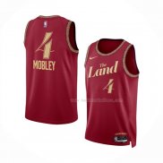 Maillot Cleveland Cavaliers Evan Mobley NO 4 Ville 2023-24 Rouge