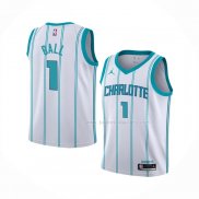 Maillot Enfant Charlotte Hornets LaMelo Ball NO 1 Association 2022-23 Blanc