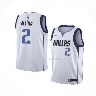 Maillot Enfant Dallas Mavericks Kyrie Irving NO 2 Association Blanc