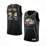 Maillot Golden Edition Los Angeles Lakers Kobe Bryant NO 24 2021-22 Noir