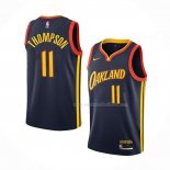 Maillot Golden State Warriors Klay Thompson NO 11 Ville 2020-21 Noir