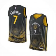 Maillot Golden State Warriors Patrick Baldwin NO 7 Ville 2022-23 Noir