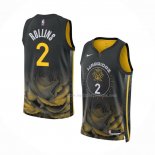 Maillot Golden State Warriors Ryan Rollins NO 2 Ville 2022-23 Noir