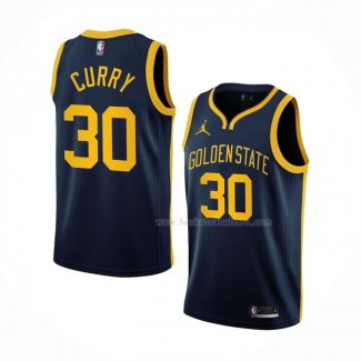 Maillot Golden State Warriors Stephen Curry NO 30 Statement 2022-23 Bleu