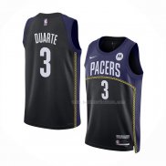 Maillot Indiana Pacers Chris Duarte NO 3 Ville 2022-23 Bleu