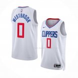 Maillot Los Angeles Clippers Russell Westbrook NO 0 Association 2022-23 Blanc