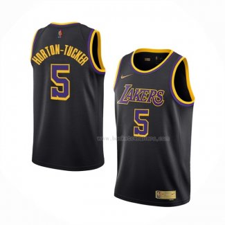 Maillot Los Angeles Lakers Talen Horton-tucker NO 5 Earned 2020-21 Noir