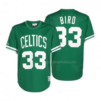 Maillot Manga Corta Boston Celtics Larry Bird NO 33 Vert