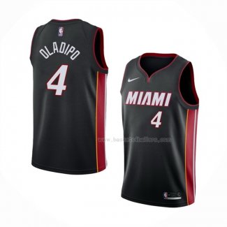 Maillot Miami Heat Victor Oladipo NO 4 Icon Noir