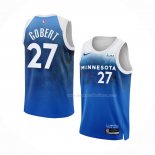 Maillot Minnesota Timberwolves Rudy Gobert NO 27 Ville 2023-24 Bleu