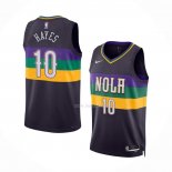 Maillot New Orleans Pelicans Jaxson Hayes NO 10 Ville 2022-23 Volet