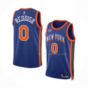 Maillot New York Knicks Donte Divincenzo NO 0 Ville 2023-24 Bleu