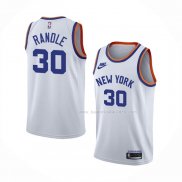 Maillot New York Knicks Julius Randle NO 30 75th Anniversary Blanc