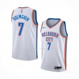 Maillot Oklahoma City Thunder Chet Holmgren NO 7 Association Blanc