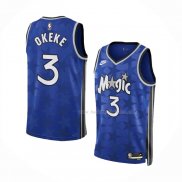 Maillot Orlando Magic Chuma Okeke NO 3 Classic 2023-24 Bleu