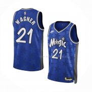 Maillot Orlando Magic Moritz Wagner NO 21 Classic 2023-24 Bleu