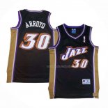 Maillot Utah Jazz Carlos Arroyo NO 30 Retro Noir