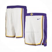 Short Los Angeles Lakers Association 2018-19 Blanc