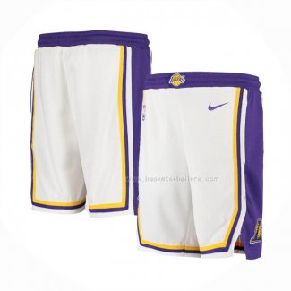 Short Los Angeles Lakers Association 2018-19 Blanc