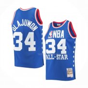 Maillot All Star 1985 Hakeem Olajuwon NO 34 Bleu