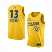 Maillot All Star 2021 Los Angeles Clippers Paul George NO 13 Or