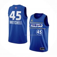 Maillot All Star 2021 Utah Jazz Donovan Mitchell NO 45 Bleu