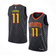 Maillot Atlanta Hawks Trae Young NO 11 Icon 2018 Noir