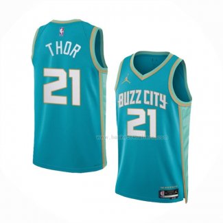 Maillot Charlotte Hornets Jt Thor NO 21 Ville 2023-24 Vert