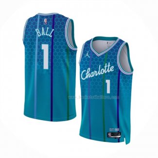 Maillot Charlotte Hornets LaMelo Ball NO 1 Ville 2022-23 Bleu