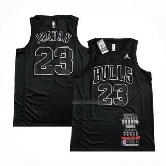 Maillot Chicago Bulls Michael Jordan NO 23 MVP Noir