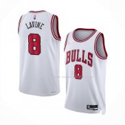 Maillot Chicago Bulls Zach Lavine NO 8 Association 2021 Blanc