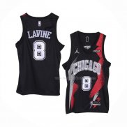 Maillot Chicago Bulls Zach Lavine NO 8 Fashion Royalty Noir