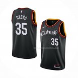 Maillot Cleveland Cavaliers Isaac Okoro NO 35 Ville 2020-21 Noir