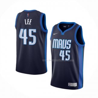 Maillot Dallas Mavericks Courtney Lee NO 45 Earned 2020-21 Bleu