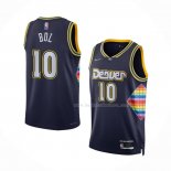 Maillot Denver Nuggets Bol Bol NO 10 Ville 2021-22 Bleu