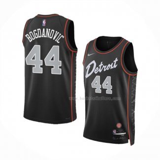 Maillot Detroit Pistons Bojan Bogdanovic NO 44 Ville 2023-24 Noir