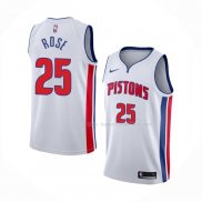 Maillot Detroit Pistons Derrick Rose NO 25 Association 2018-19 Blanc