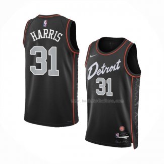 Maillot Detroit Pistons Joe Harris NO 31 Ville 2023-24 Noir