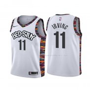 Maillot Enfant Brooklyn Nets Kyrie Irving NO 11 Ville 2019-20 Blanc