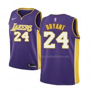 Maillot Enfant Los Angeles Lakers Kobe Bryant NO 24 Statehombret 2017-18 Volet