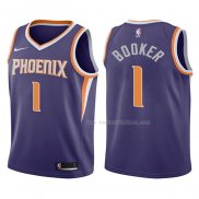 Maillot Enfant Phoenix Suns Devin Booker NO 1 Icon 2017-18 Volet