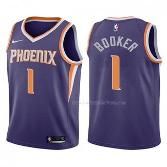 Maillot Enfant Phoenix Suns Devin Booker NO 1 Icon 2017-18 Volet