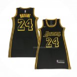 Maillot Femme Los Angeles Lakers Kobe Bryant NO 24 Noir