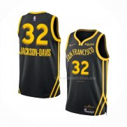 Maillot Golden State Warriors Trayce Jackson-davis NO 32 Ville 2023-24 Noir