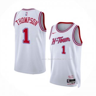 Maillot Houston Rockets Amen Thompson NO 1 Ville 2023-24 Blanc