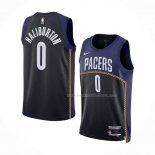 Maillot Indiana Pacers Tyrese Haliburton NO 0 Ville 2022-23 Bleu