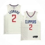 Maillot Los Angeles Clippers Kawhi Leonard NO 2 Association 2020-21 Authentique Blanc