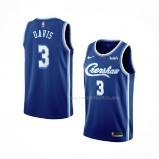 Maillot Los Angeles Lakers Anthony Davis NO 3 Classic 2019-20 Bleu