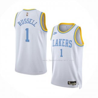 Maillot Los Angeles Lakers D'angelo Russell NO 1 Classic 2022-23 Blanc