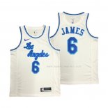 Maillot Los Angeles Lakers LeBron James NO 6 Classic 2019-20 Blanc